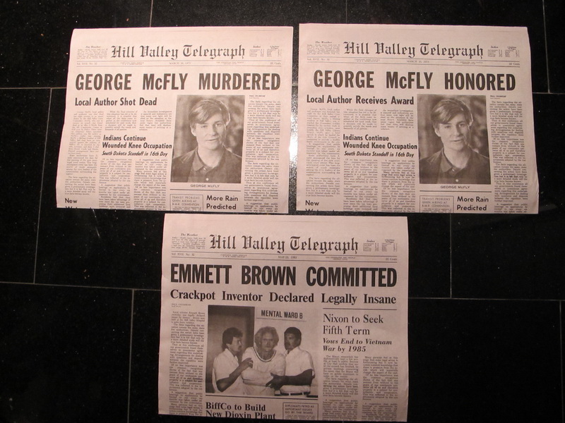 Back to the Future 2 - Prop Newspaper Replicas Set of 5