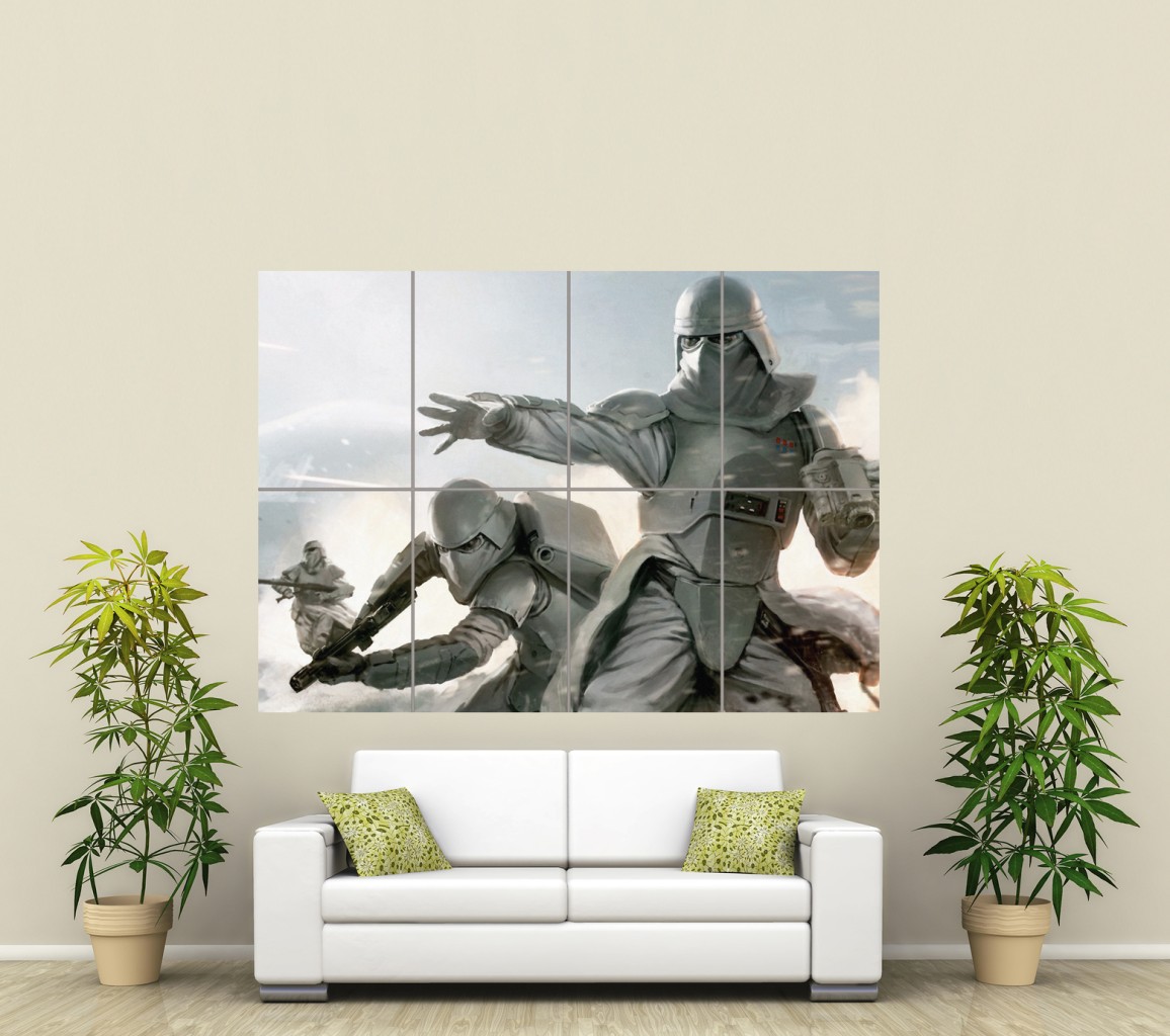 STAR WARS SNOW TROOPERS GIANT WALL ART POSTER
