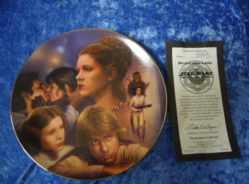 star wars plate from the hamilton collection