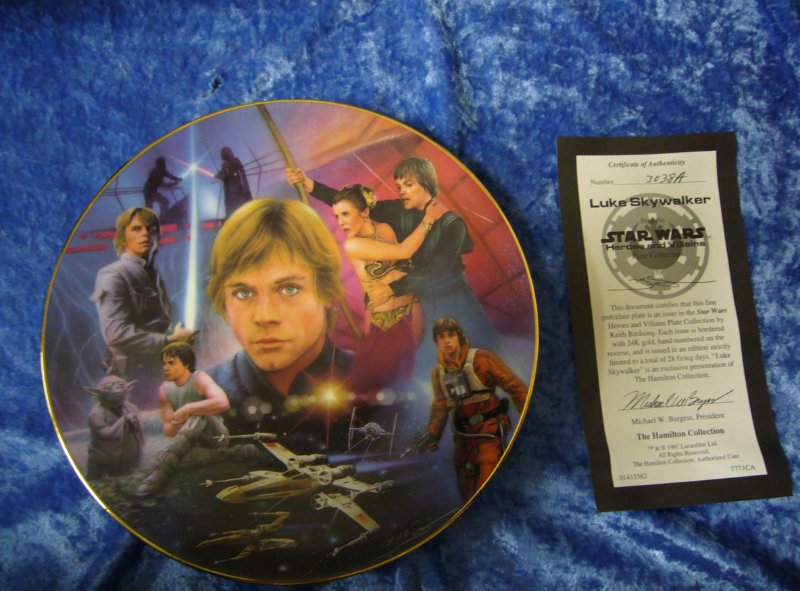 star wars plate from the hamilton collection