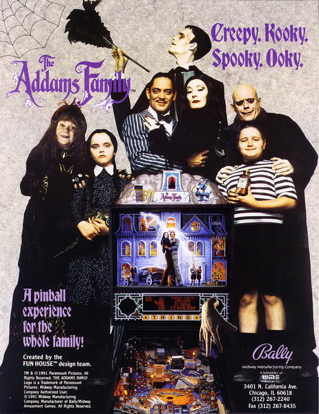 Flipperspel Addams Family