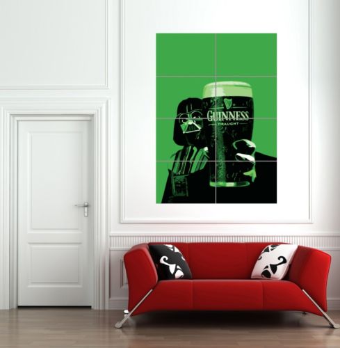 DARTH VADER GUINESS GIANT WALL ART POSTER