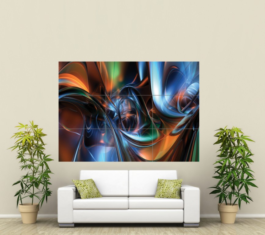 ABSTRACT ART HUGE GIANT PICTURE ART POSTER PRINT
