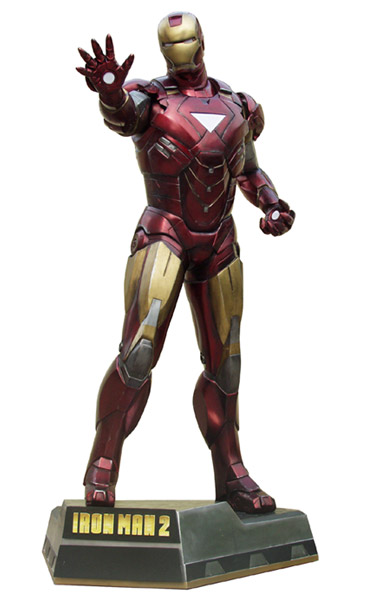 Iron Man 2 Fullskalig Staty Iron Man Battlefield Version 225 cm